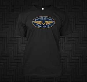 Chance Vought Aircraft Black T-Shirt